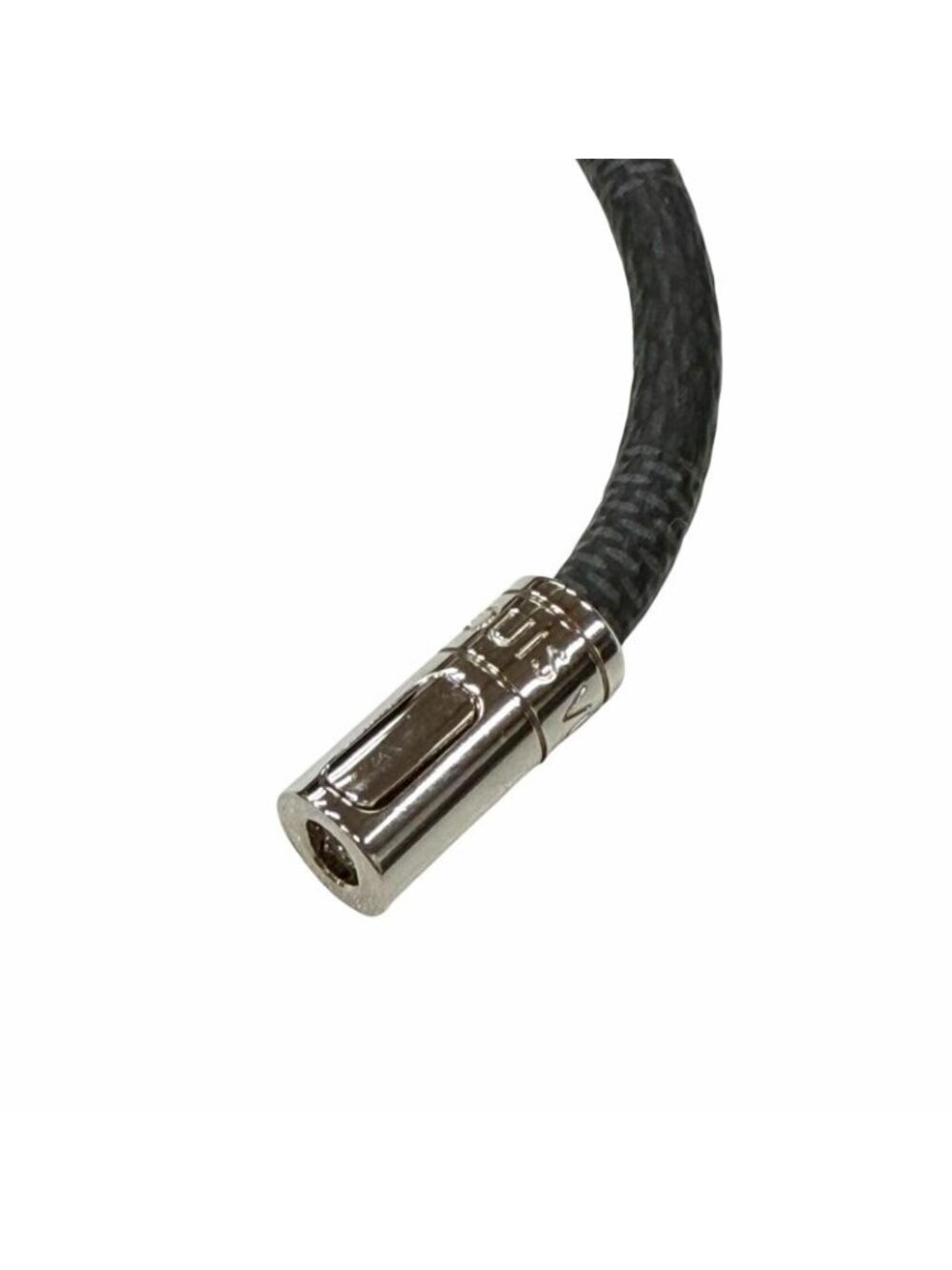 Louis Vuitton Damier Graphite Bracelet Bangle Black Silver - Picture 4 of 6